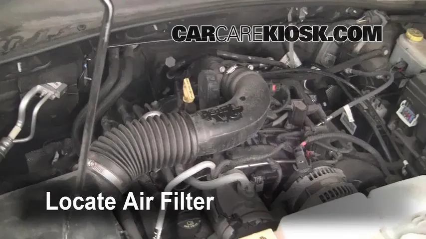 2009 Jeep Liberty Sport 3.7L V6 Air Filter (Engine) Replace